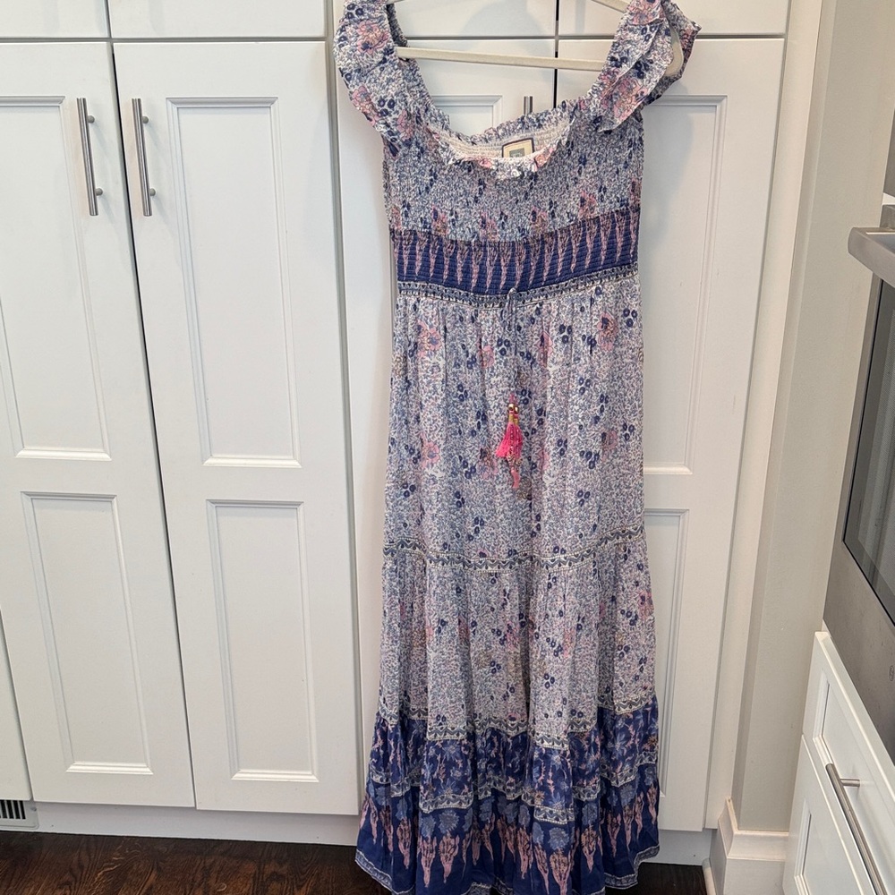 Floral Off-Shoulder Maxi Dress- brand is Bell